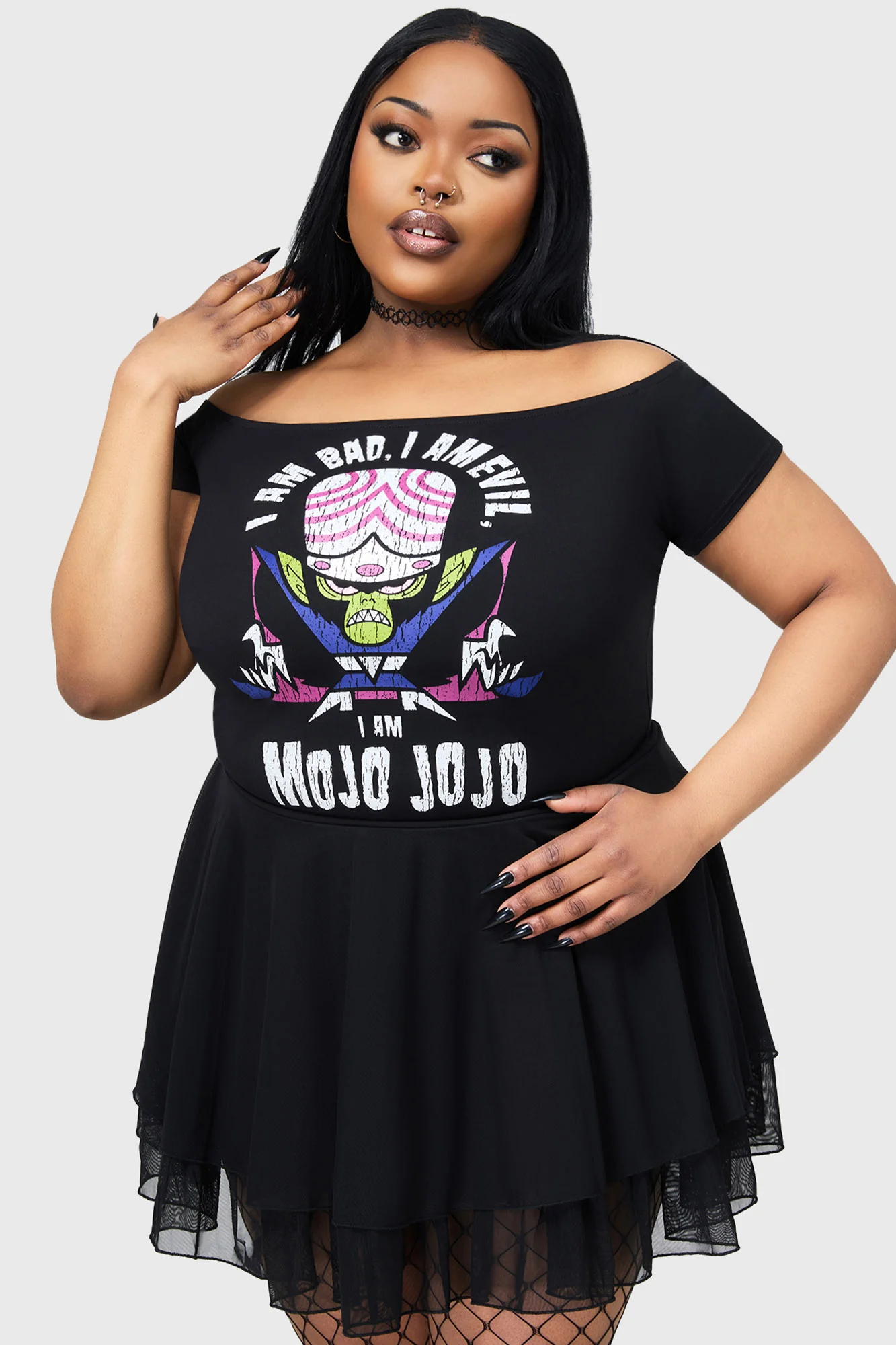 Bad And Evil Mojo Jojo Bardot Top - Image 4