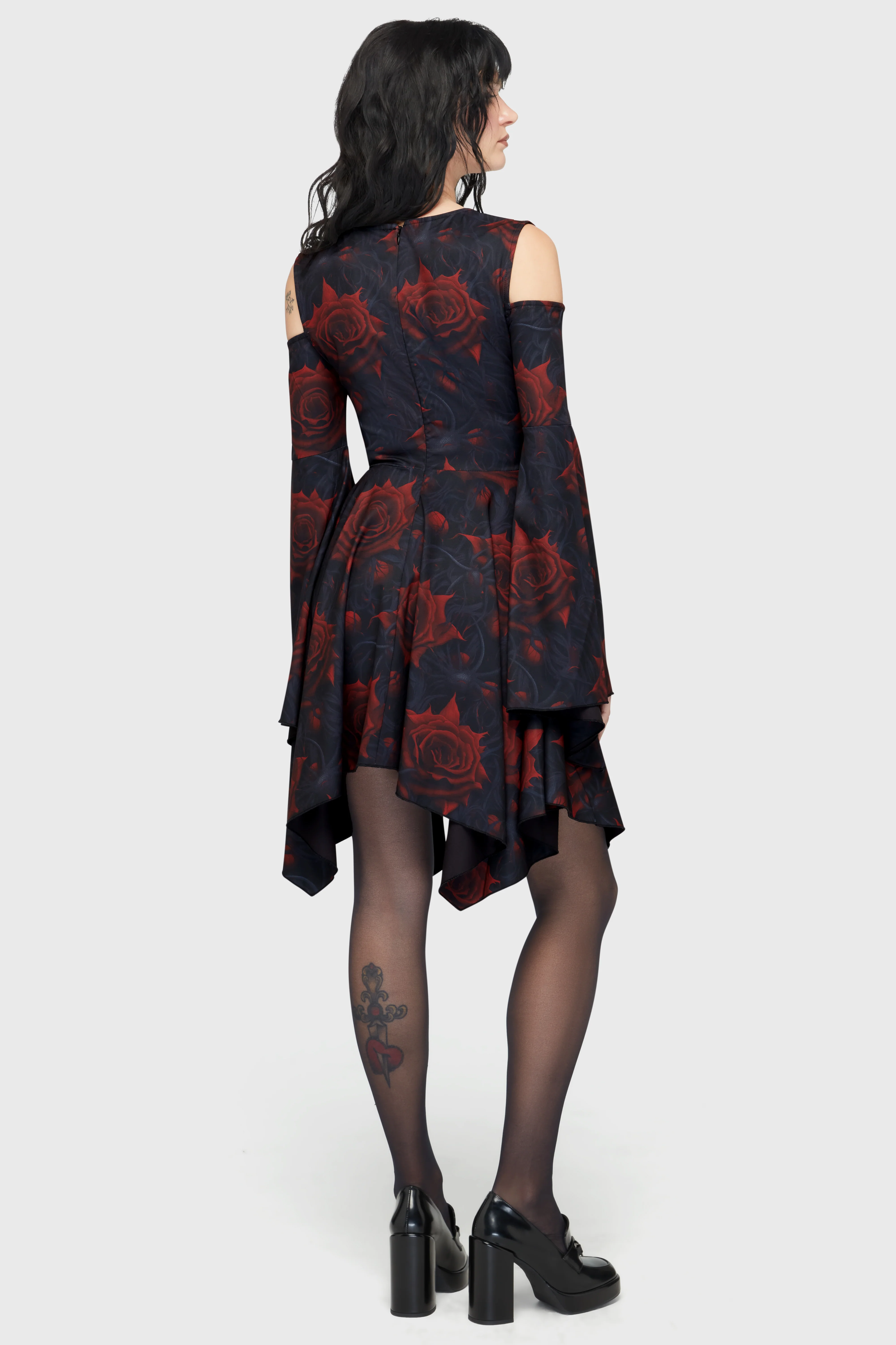 Blood Rose Mini Dress - Image 4
