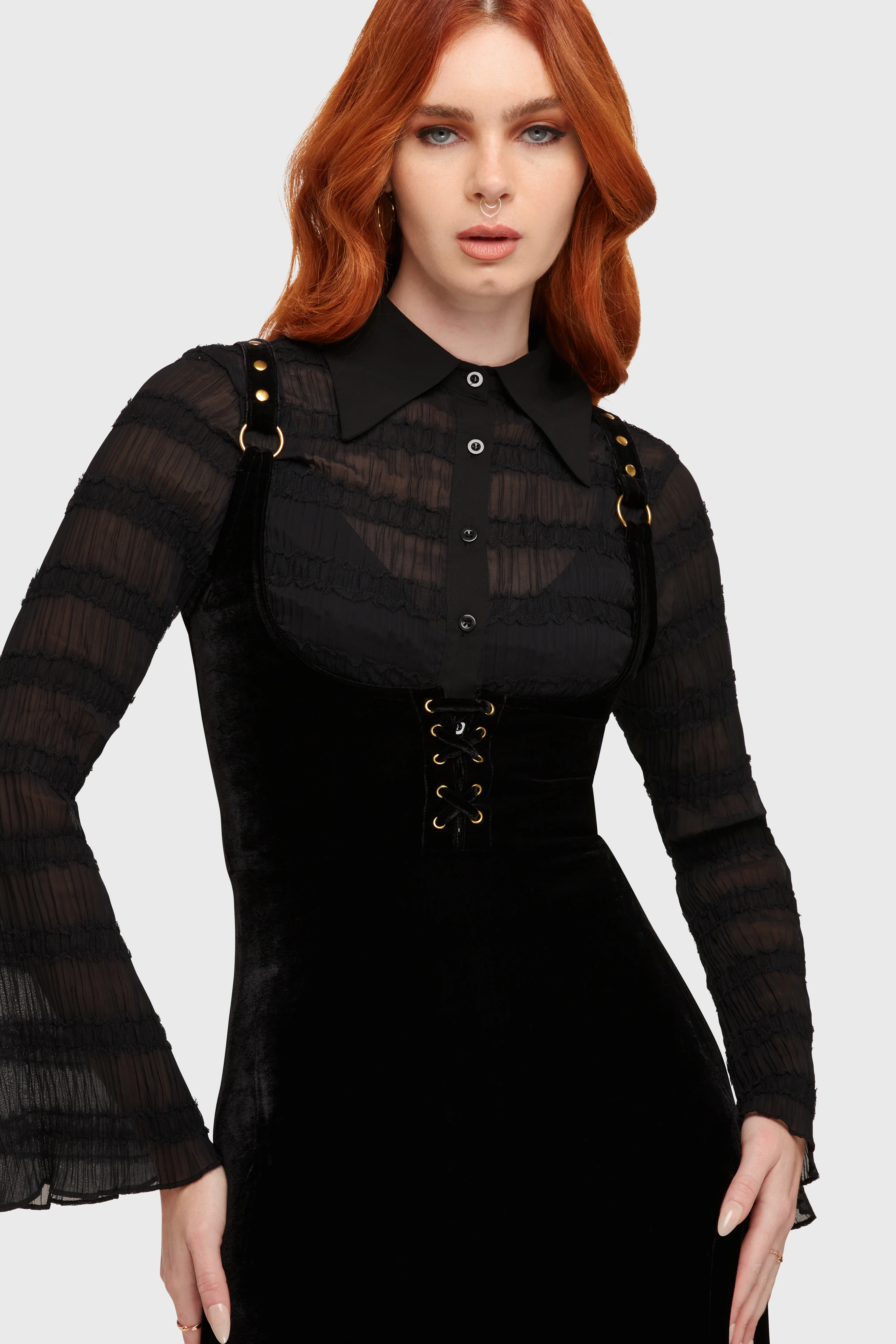 Veil Of Ashes Underbust Maxi Dress - Image 3