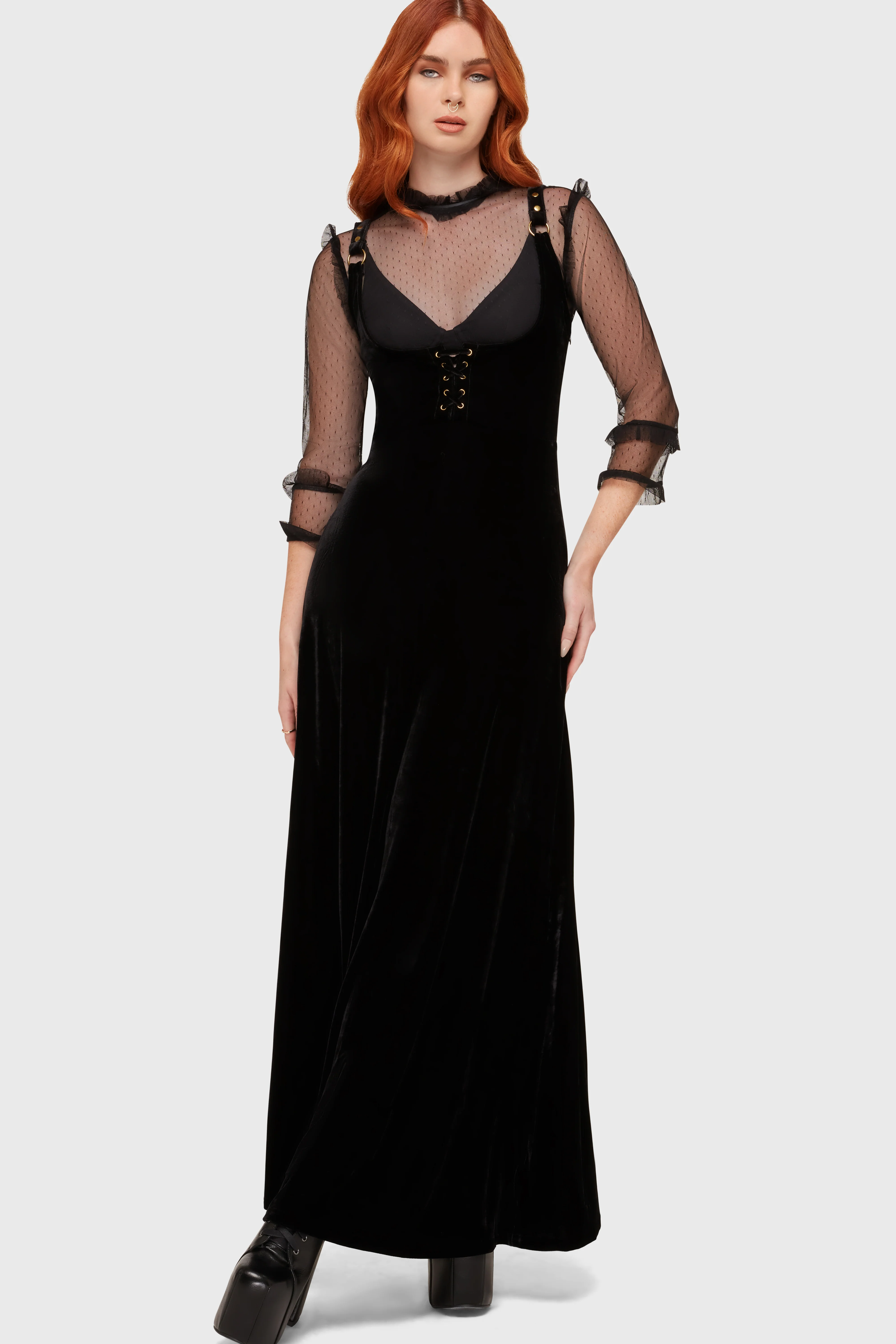 Veil Of Ashes Underbust Maxi Dress - Image 4